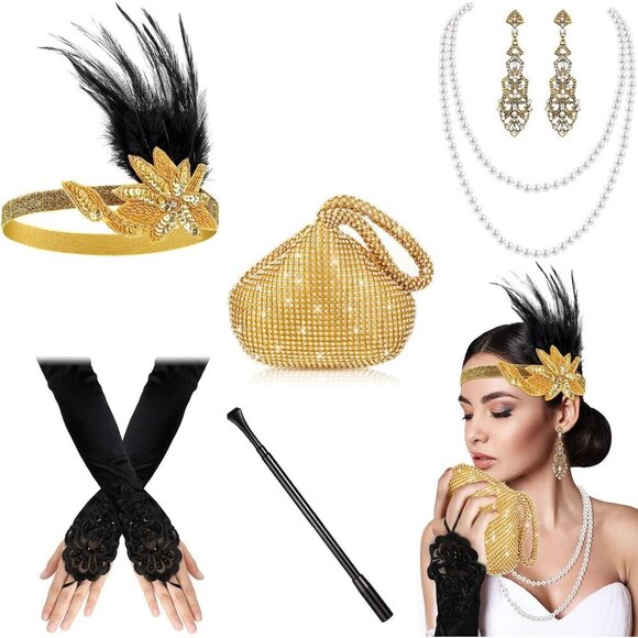 1920s Accessories Set Women\'s Costume Flapper Elegant Vintage Party Jewelry main image 7
